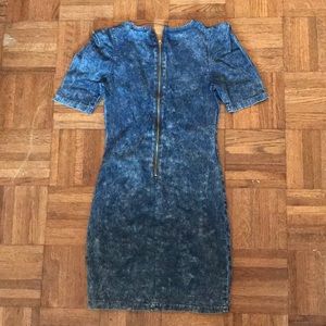 Rainbow Dresses - Denim dress, sized medium. Rainbow Dresses - Denim dress, sized medium.